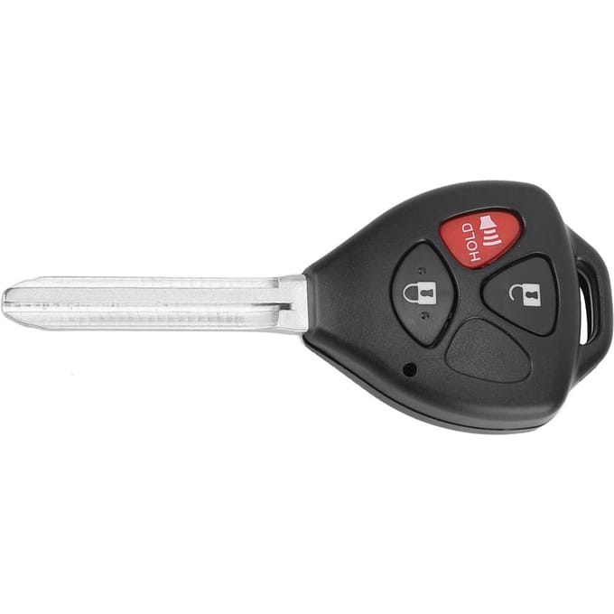 Boîtier de clé télécommande à 3 boutons adapté pour Toyota RAV4 Yaris Venza Matrix Scion white