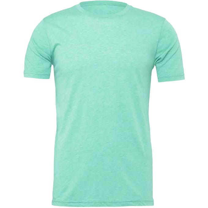 Bella+Canvas Unisex Heather CVC Short Sleeve Tee CV3001CVC - Heather Mint - M