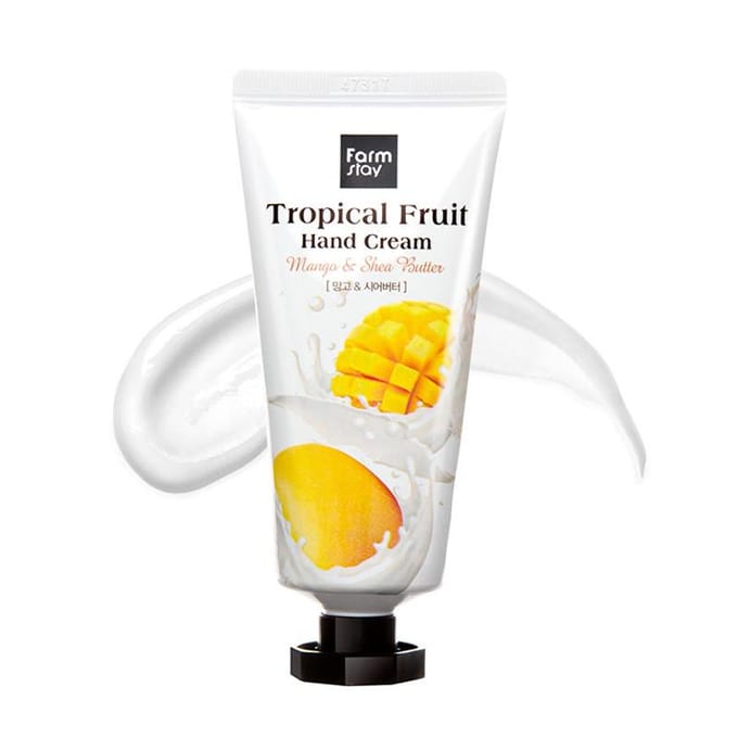 Farm Stay Tropisch Fruit Handcrème Mango & Sheaboter 50g – Hydraterende Handverzorging white