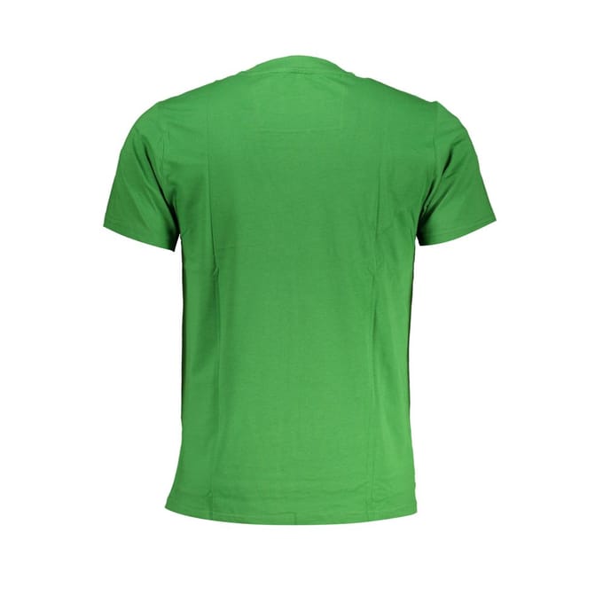 Groene T-shirt met ronde hals Korte Mouwen