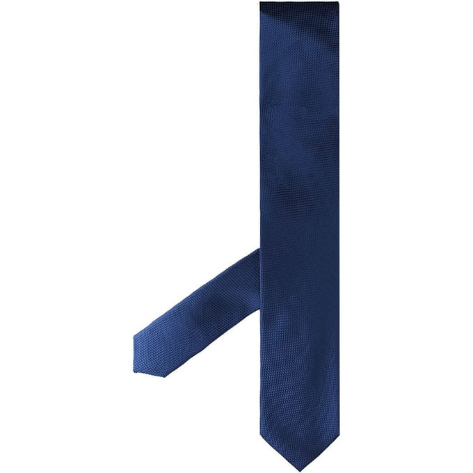 Hackett London Satijn Twill Solid Herenstropdassen Blauw