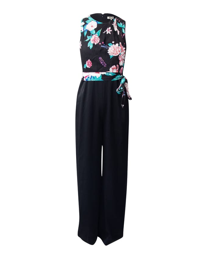 Diane Von Furstenberg Vivian jumpsuit in zwart triacetaat