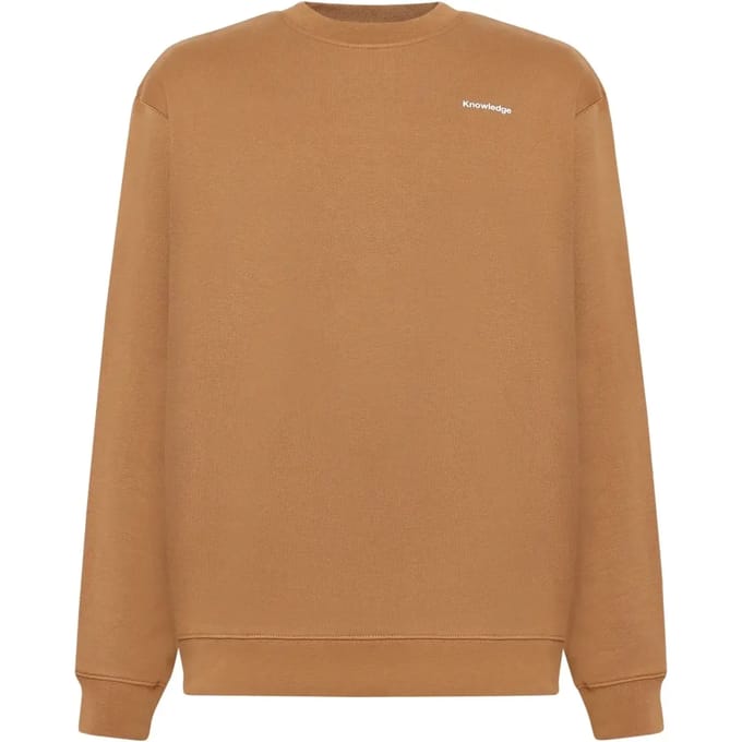 Ronde Hals Sweatshirt met Print KnowledgeCotton Apparel