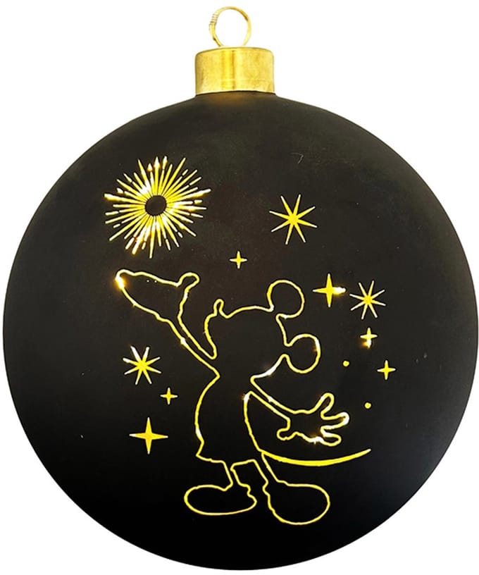 Disney kerstbal met verlichting Mickey Mouse - 15 cm
