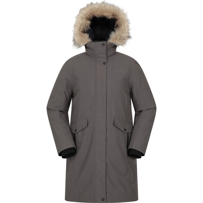 Mountain Warehouse Dames Marlow Extreme Down Waterproof Parka (Grijs)