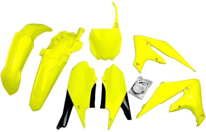 Ufo Yamaha Yzf 250/450 2019-2023 Yakit321-dflu Fork Protectors & Plastic Set Geel