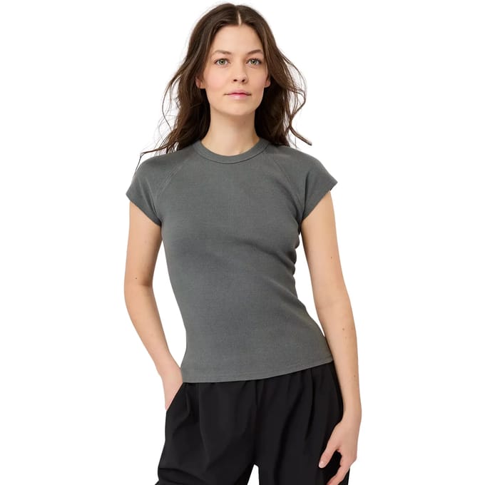 Geribde slim-fit T-shirt voor vrouwen Mandala