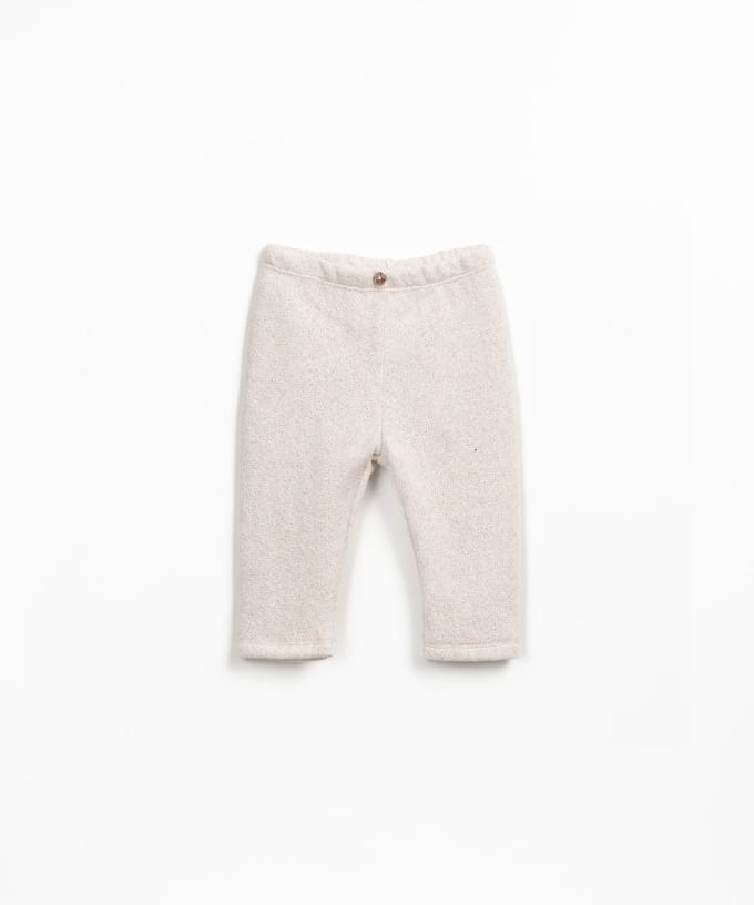 PLAY UP Jersey Legging G Broeken Unisex - Ecru - Maat 98