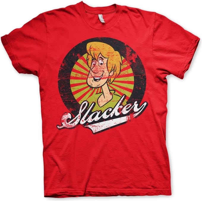 Scooby Doo Shaggy The Slacker T-shirt rood