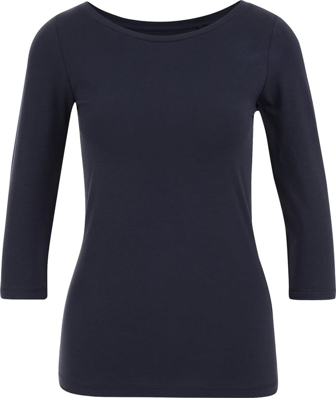 WE Fashion Dames T-shirt met driekwart mouwen