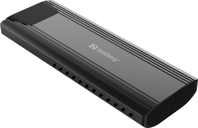 Sandberg - 136-39 - USB 3.2 Case for M.2+NVMe SSD - Zwart