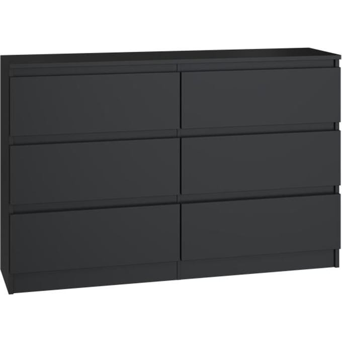 M6 MALWA LADENKAST 120CM 6 LADEN ZWART