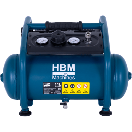 HBM stille compressor, 11 liter