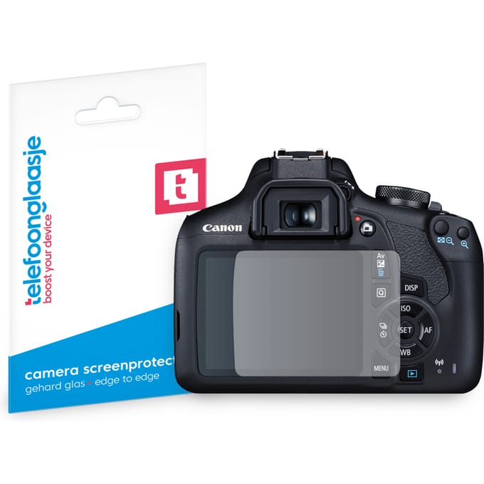 Canon EOS 2000D screenprotector gehard glas