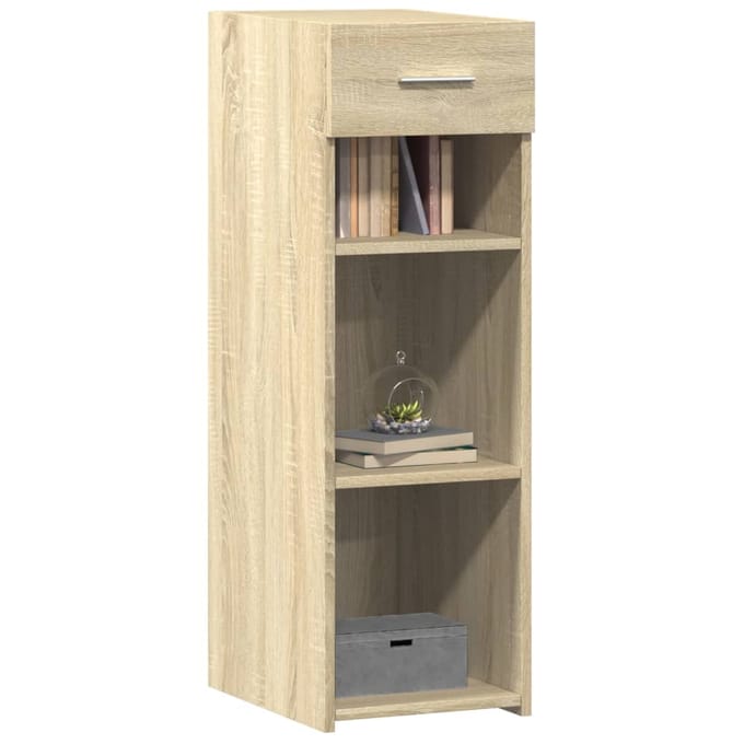 vidaXL - Dressoir - 30x42,5x93 - cm - bewerkt - hout - sonoma - eikenkleurig