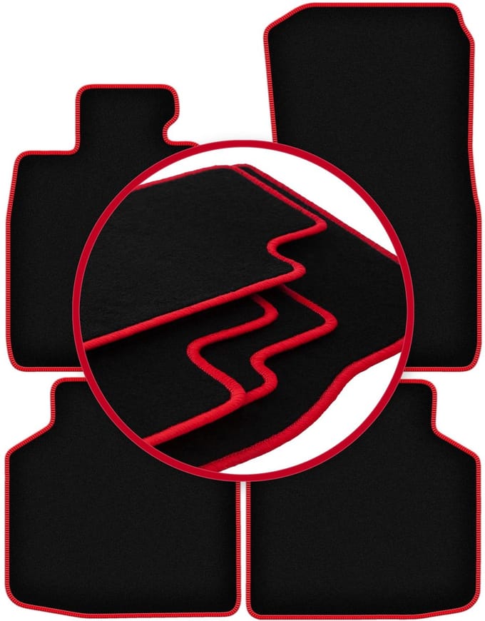 CARLUX-RED automatten voor: BMW 7 F02 LONG (2008-2015)