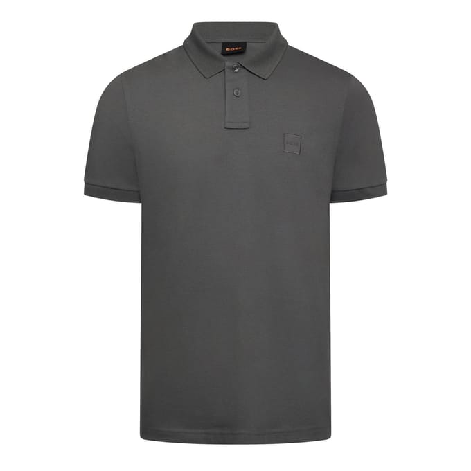 Boss Polo-shirt voor heren met Passenger Box-logo (Donkergrijs)