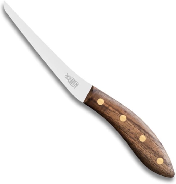 Robert Herder Fileermes SeaKnives – Edwin Vinke's – Flexibel – RVS – Lemmet 130 mm – Heft Walnotenhout