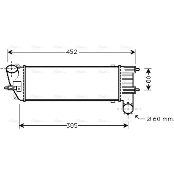 InlaatluchtRadiator AVA COOLING PE4344 AVA