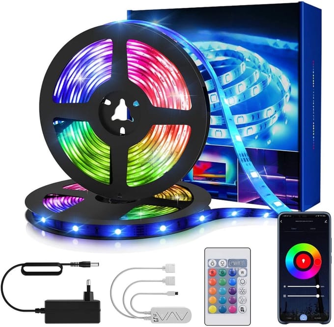 RONN® Led Strip 10 Meter - Smart Led - Led Strip - Blauw - ‎15cm x 10cm x 1cm