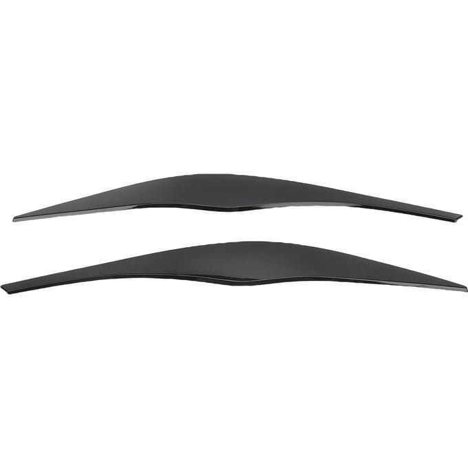 1 Paire Cache-phares Noir Brillant Bande Sourcil Phare Avant Décoration Remplacement pour Série 3 E90 E91 gray