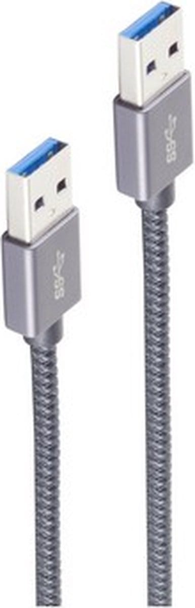 shiverpeaks Basic-S USB-kabel USB 3.2 Gen 2 (3.1 Gen 2) 0,5 m USB A Grijs