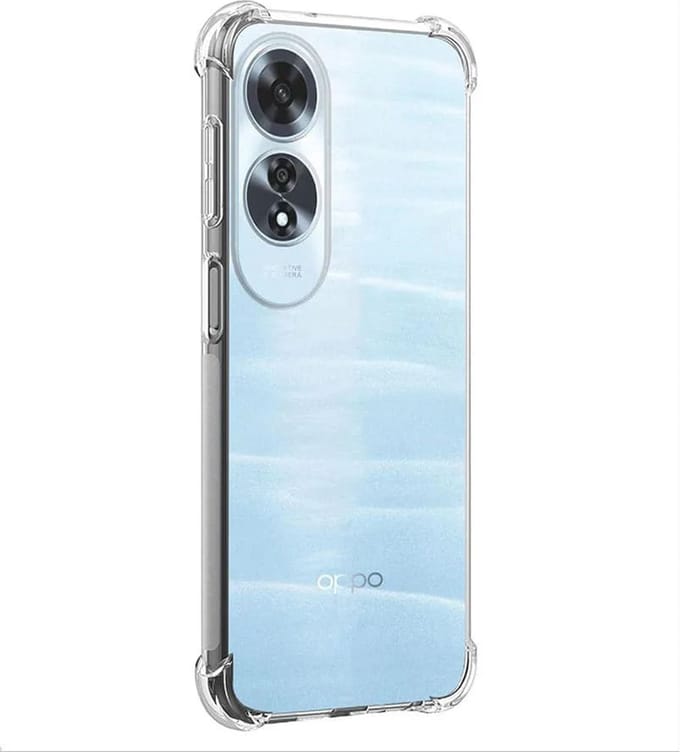 Hoesje geschikt voor Oppo A60 4G - Techsuit Shockproof Silicone Back Cover - Transparant