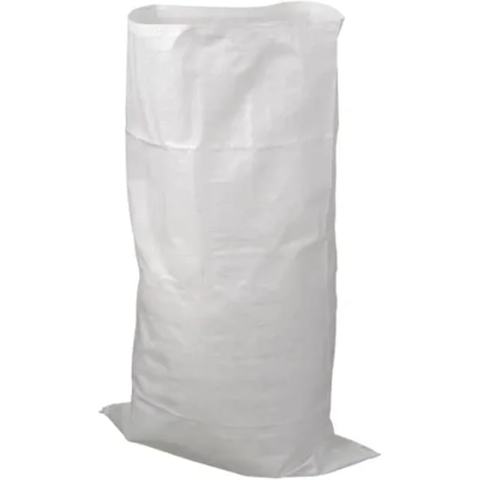 Nature Bouwafvalzakken - Pp Geweven, Wit, Max. 50 Kg, 60 L - H100 X Ø60 Cm - 10 X