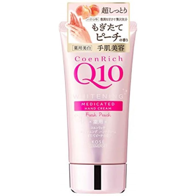 Kose - Coenrich Q10 Medicated Hand Cream - Fresh Peach - 80g