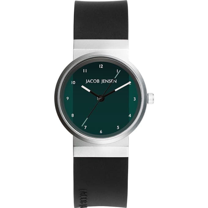 Jacob Jensen - Dames Horloge 725 New Line diameter 29 mm - Groen