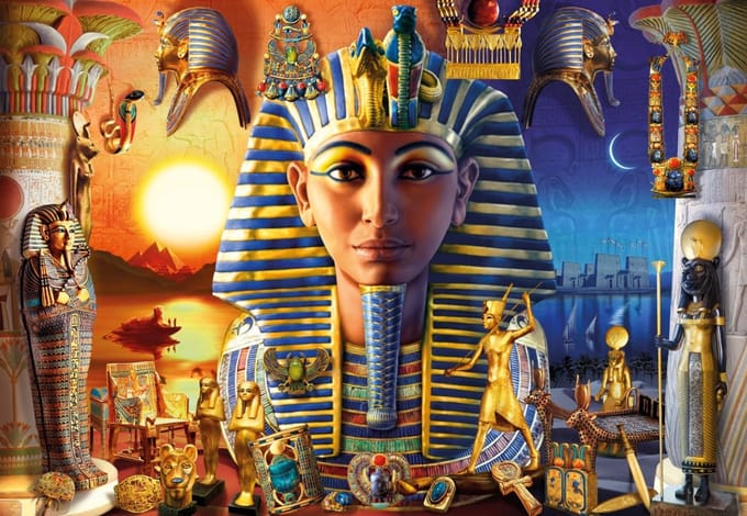 Bluebird Puzzle legpuzzel Egyptian Treasures - 1000 stukjes puzzel.