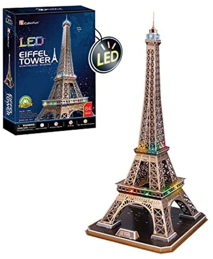 3D Puzzel Eiffeltoren voor Kinderen en Volwassenen - Bouwpuzzel van Bekende Wereldstad