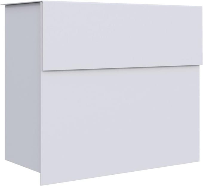 Witte Wandbrievenbus met Modern Design en Eenvoudige Montage