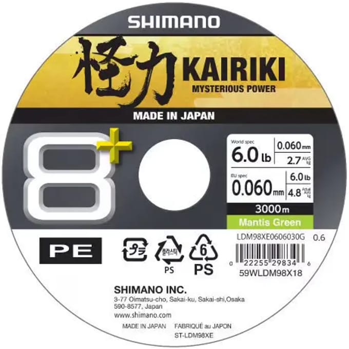 Vlecht Shimano Kairiki 8+ 3000 m