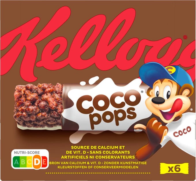 Kellogg's Bars Coco Pops - 14 x 6 x 20 gr - Voordeelverpakking