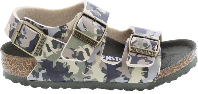 Birkenstock Milano Kinderslippers Small fit - Khaki - Maat 26