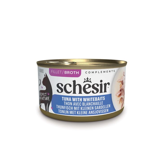12x 70g Schesir Complements in Brühe  Katzenfutter nass
