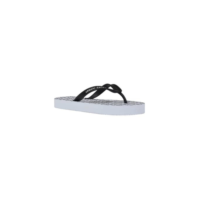 Armani Exchange Witte Rubber Flip-Flops Sandalen