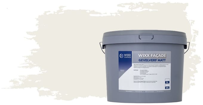 Wixx Façade Gevelverf Matt - 5L - RAL 9010 Zuiverwit