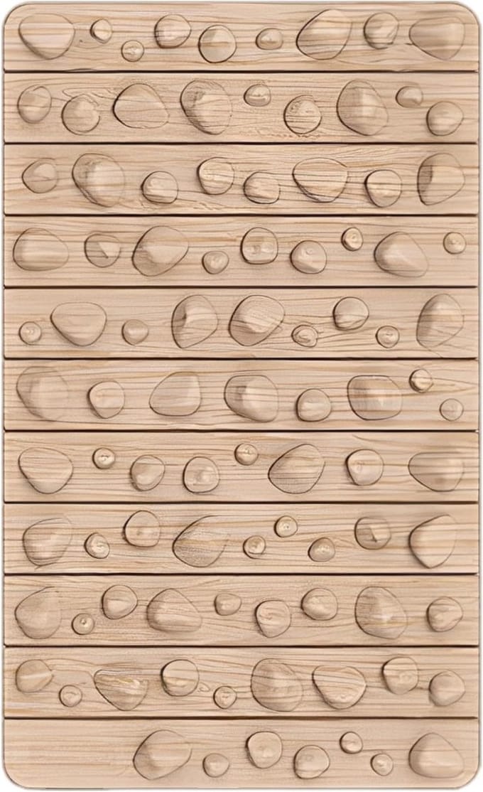 Voetreflexologie Pad - Massage Kussen - Voet Ontspanning - Opvouwbaar Ontwerp - 50 x 30 cm - Houtnerf