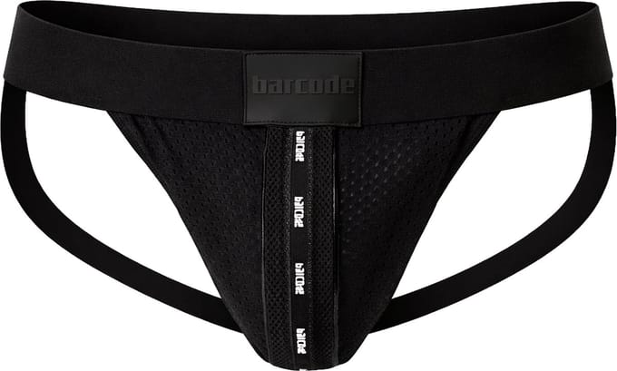 Barcode Berlin Mesh Jock Tel Black - MAAT S - Heren Ondergoed - Jockstrap voor Man - Mannen Jock