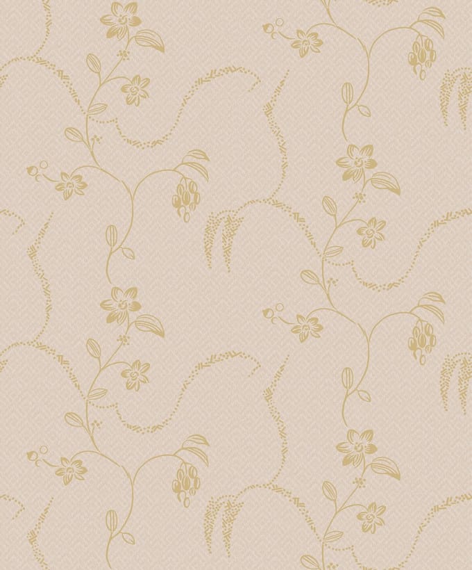 Boråstapeter Vliesbehang 5514 - Swedish Grace - Botanisch Roze - 53cm x 10.05m