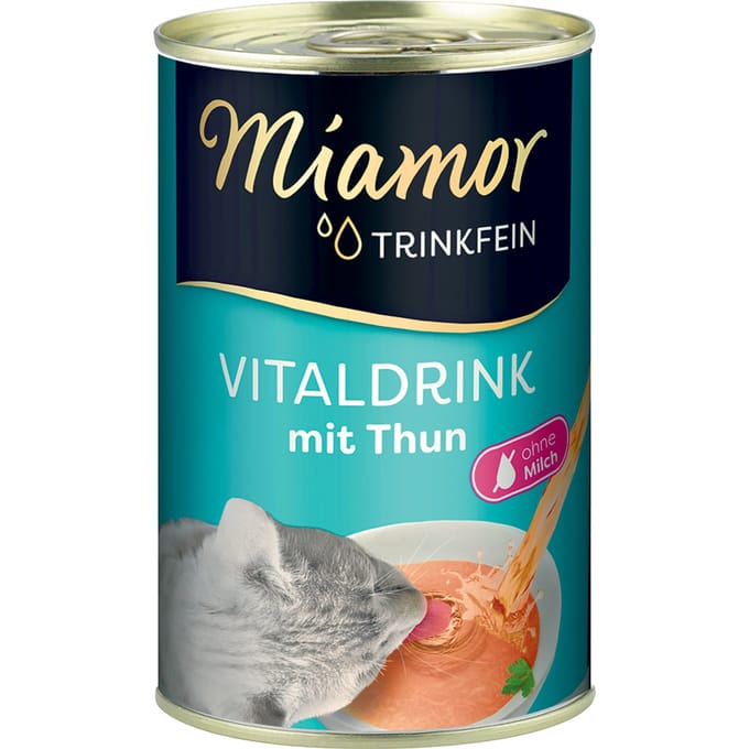 24x 135ml Miamor Trinkfein Vitaldrink tonijn snacks kat