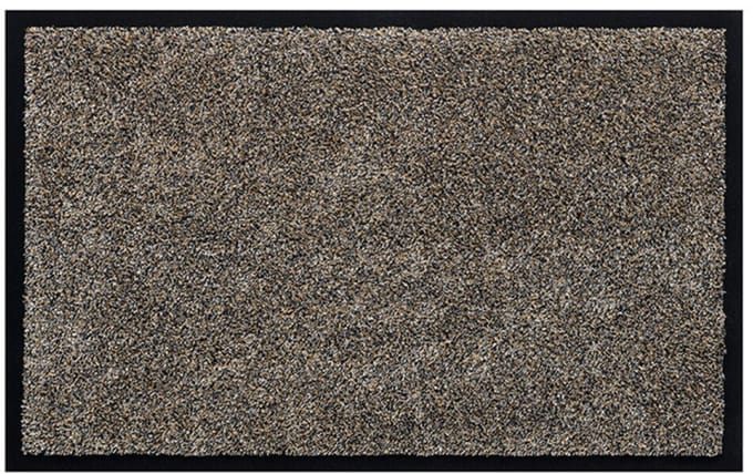 Borstelshop Deurmat Binnen - Droogloopmat - Schoonloopmat - Wasbaar - Antislip - 80 x 50 cm - Graniet