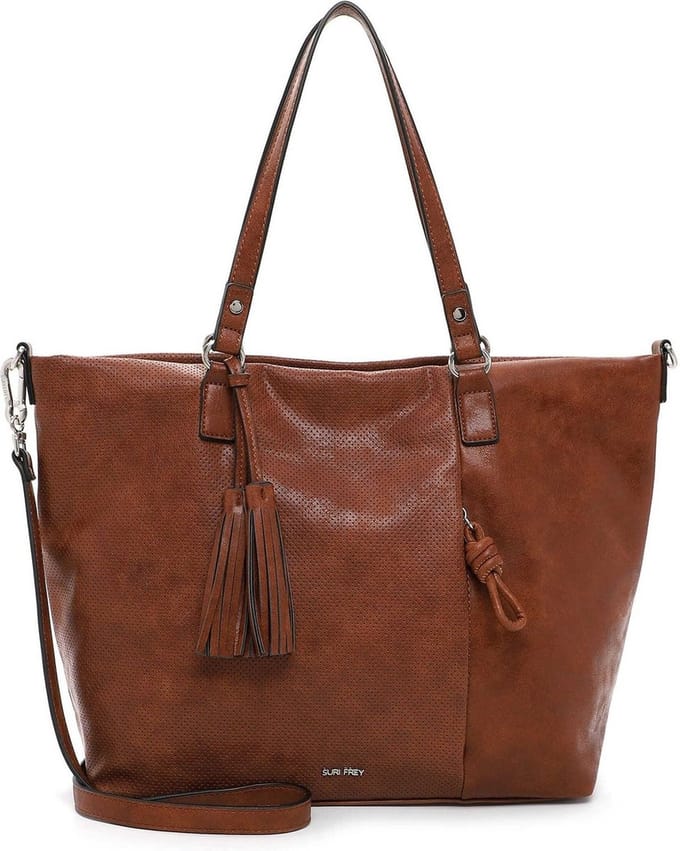 SURI FREY Schoudertas Nicky Cityshopper Cognac Bruine