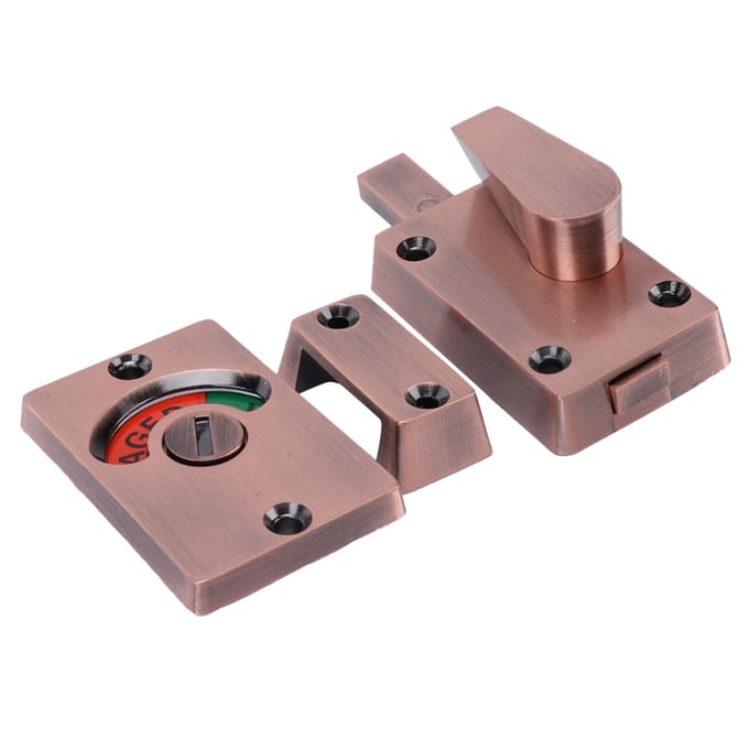 Scheidingsdeurslot met Handvat Openbaar Toilet Toilet Grendel Indicator Accessoire gray
