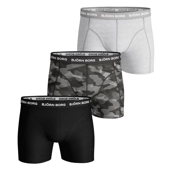 3-Pack Heren Katoenen Stretch Boxers Zachte Alledaagse Onderbroek Korte