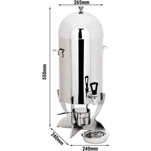 GGM Gastro Heißgetränkespender - 5 Liter - Chrom Zilver
