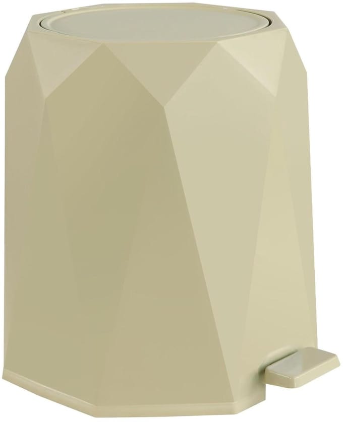Afvalemmer Pedaal - Prullenbak Keuken - Afval Scheiden - Diamant Design - 5 Liter - Grijs