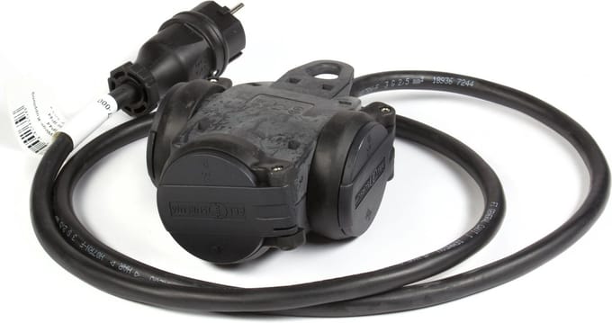 lightmaXX Cable 3-way 1,5m - Schuko stroomkabel